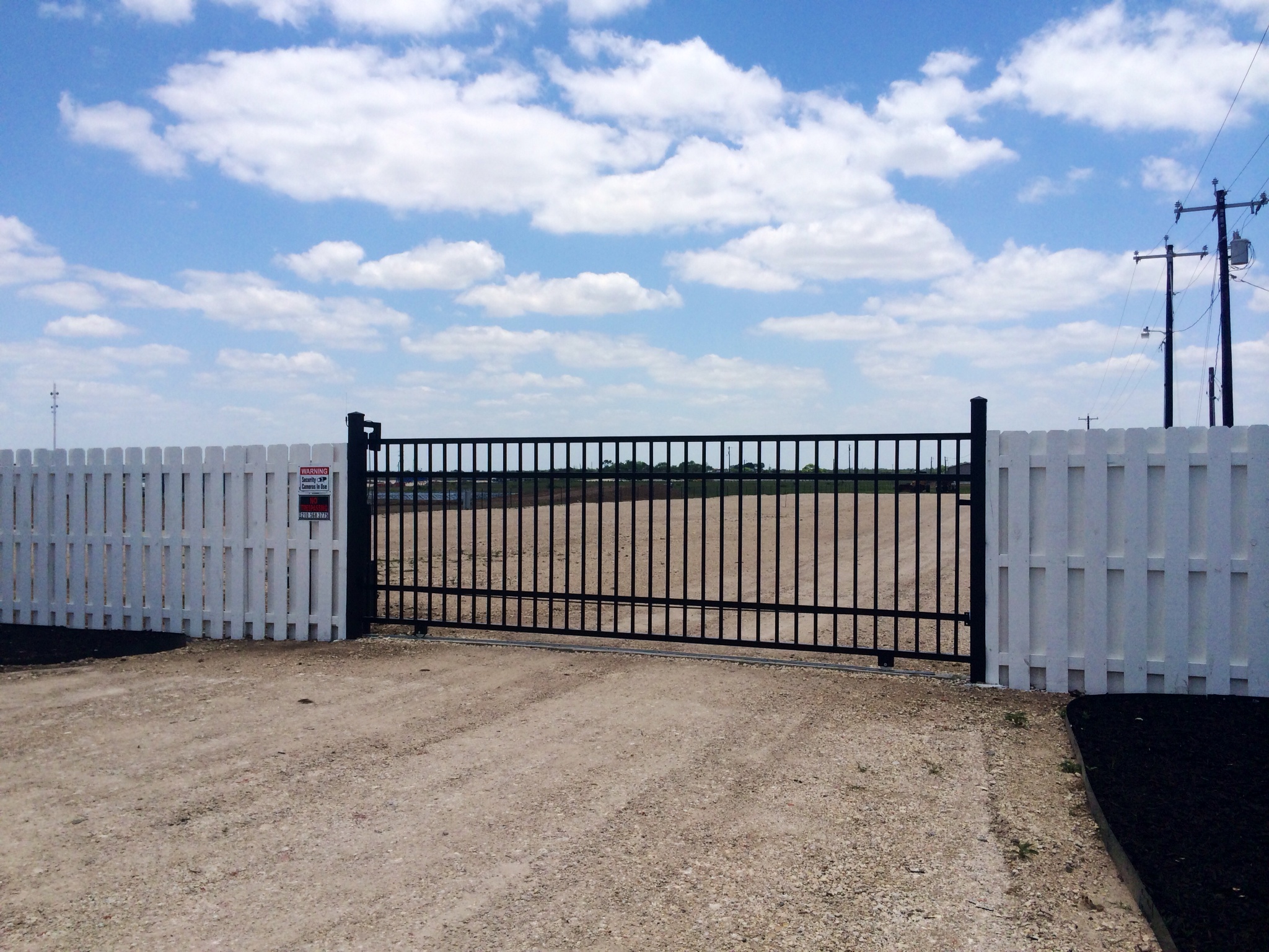 RV Park Floresville Entrance Security Gate RV Park Pleasanton Texas